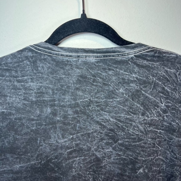 Nascar Men's Racing Graphic T-Shirt Black Acid Wash Stock Car Crew Neck Sz Large - Picture 8 of 9